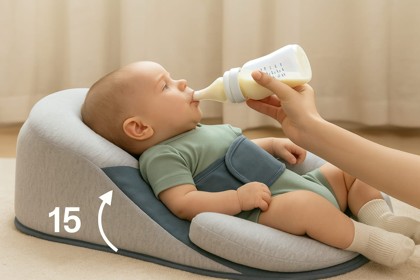 SIBOO - Il cuscino inclinato che aiuta la digestione del tuo neonato