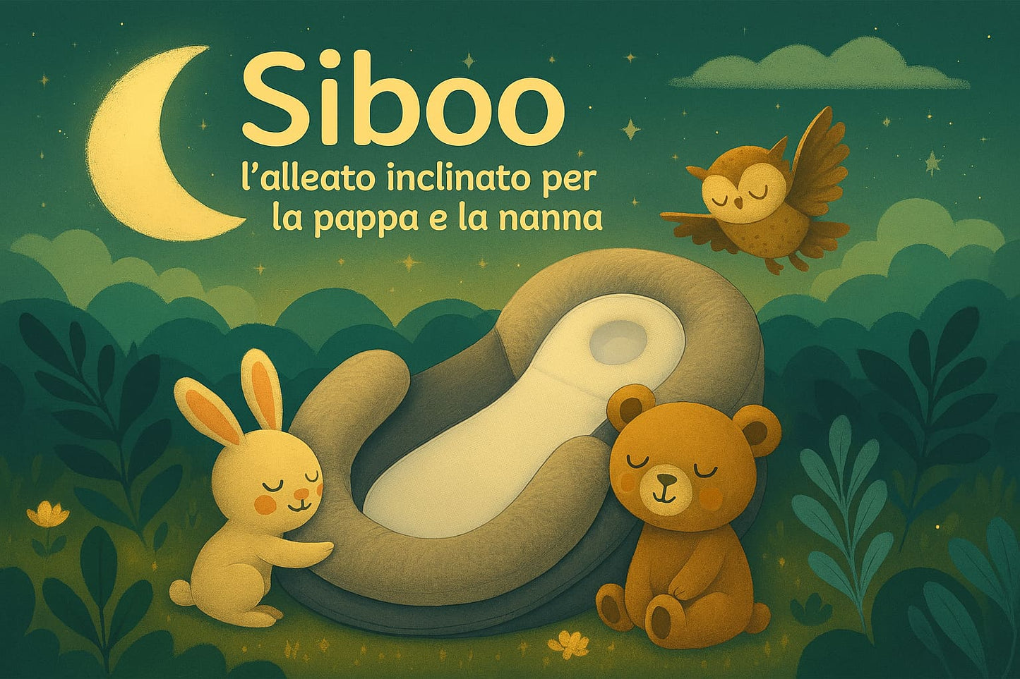 SIBOO - Il cuscino inclinato che aiuta la digestione del tuo neonato