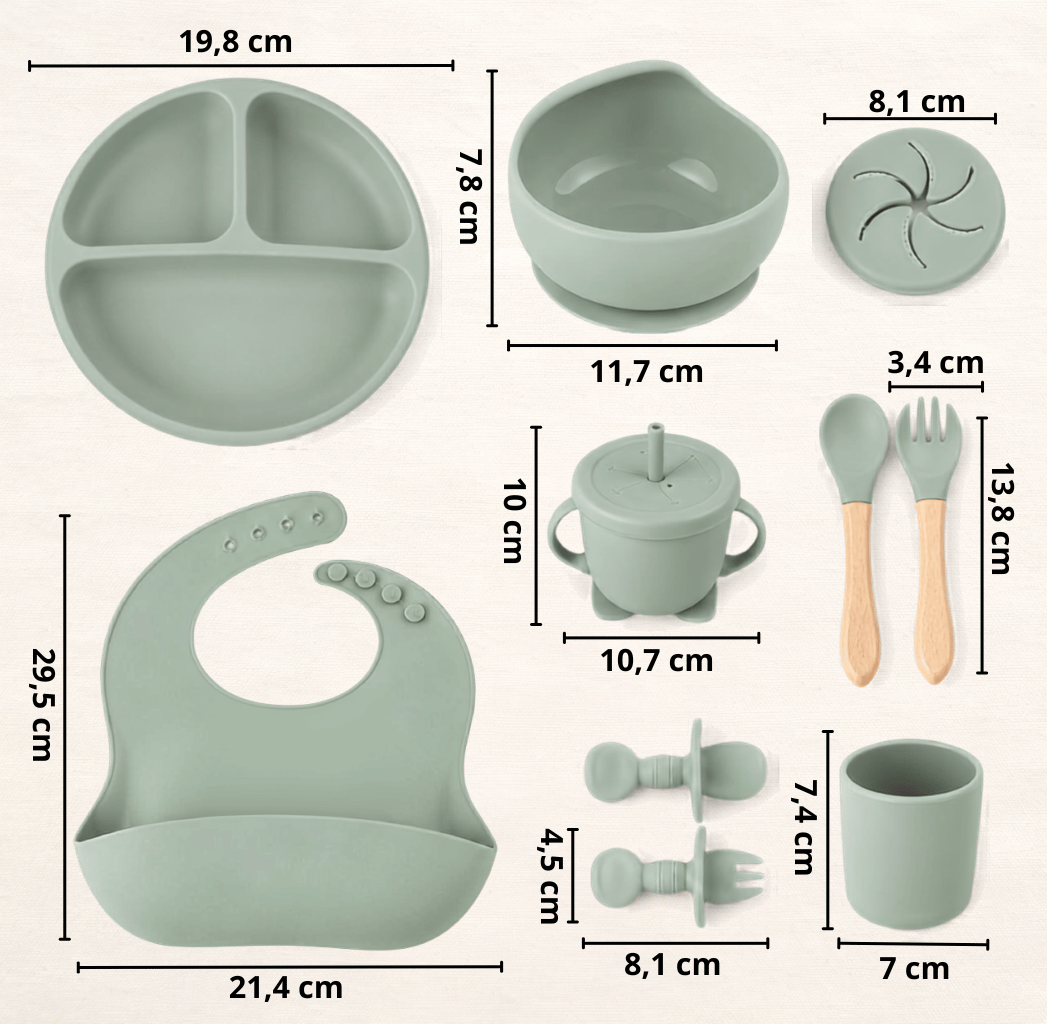 SVEZZY - i 10 essenziali in silicone per i primi bocconi