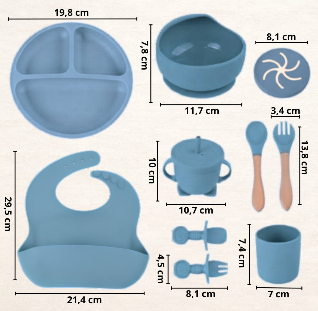 SVEZZY - i 10 essenziali in silicone per i primi bocconi